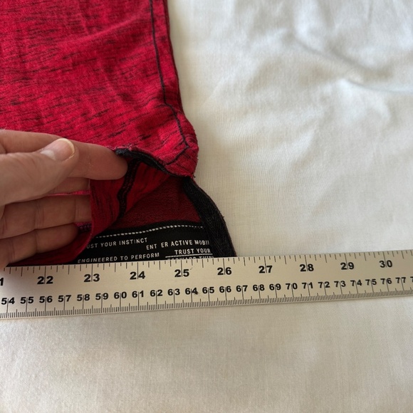 Dark Black by Projek Raw Men's Y2K T-Shirt Long Sleeve Marled Red XXL Streetwear - Picture 14 of 15